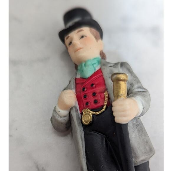 Vintage Lefton Colonial Village Morton Manchester figure Holiday Christmas - Picture 3 of 7